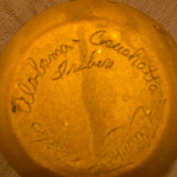 Vintage Alabama – Coushatta tribes bowl, signed - Picture 3 of 5